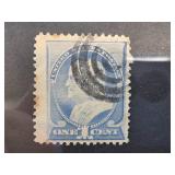 1887 Franklin 1-Cent Stamp, US Scott #212