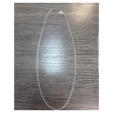 Sterling Silver Chain Necklace with Clasp
