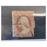 1857 U.S. #26 Brown Carmine 3-Cent Stamp