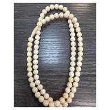 Beaded Cream-Colored Necklace