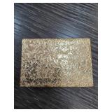 Gold-Toned Floral Compact with Mirror