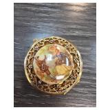 Gold-Tone Compact for Solid Perfume