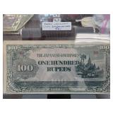Japanese Government 100 Rupees Note
