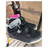 Black Air Jordan Sneakers with Graphic Detail