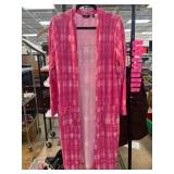 Pink Tie-Dye Open Front Cardigan by Giuliana