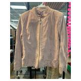 Terry Lewis Pink Genuine Leather Jacket