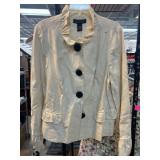 Dialogue Womenï¿½s Beige Ruffle Jacket