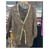 MarlaWynne Metallic Cardigan Sweater