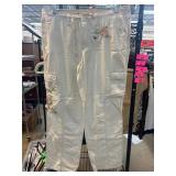 Beige Embroidered d.jeans Cargo Pants