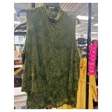 Green D&G Sleeveless Top with Paisley Design