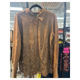 Brown ANTHONY Original Laser-Cut Shirt