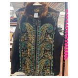 Bob Mackie Wearable Art Embroidered Vest
