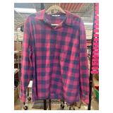 Riders by Lee Pink and Gray Plaid Shirt