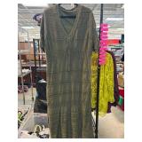 Nina Leonard 2X Green Knit Dress