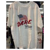White D.A.R.E. T-Shirt by Anvil, XL