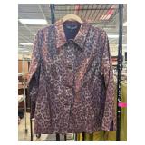Susan Graver Style Purple Button-Up Jacket