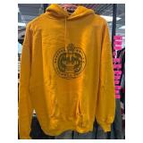 Yellow Jerzees XL Hoodie With Graphic Design