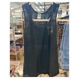 Lacoa Black Mesh Tank Top, Size M