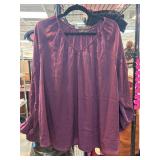 Colleen Lopez Purple 1X Womenï¿½s Blouse