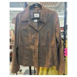 Live a Little Womenï¿½s Brown Jacket, Size XL