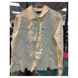 White Denim Jacket by D22, Size XL