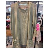 Lori Goldstein Logo Layered Cardigan & Top