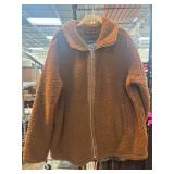 EZ by Nina Leonard Brown Sherpa Jacket