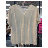 Victoria Sport Beige Button-Up Cardigan