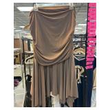Madden NYC Tan Strapless Dress