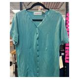 Victoria Sport Turquoise Button-Up Cardigan