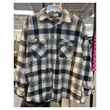 David Taylor Black and White Plaid Shirt