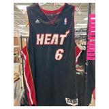 Adidas Miami Heat Jersey, James #6