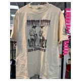 Oneita Cowboy Themed Graphic T-Shirt