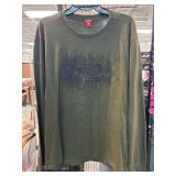 Guess Los Angeles Olive Green Long Sleeve Shirt