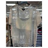 Topshop Sheer Shirt With Attached Tank Top