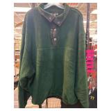 Woolrich Green Pullover Fleece XL Long