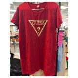 Guess Red T-Shirt with Triangle Logo