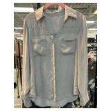 Express Portofino Slim Fit Shirt in Gray