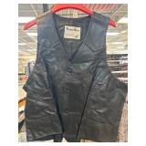 Pioneer Wear Black Leather Vest