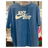 Blue Nike Just Do It Graphic T-Shirt