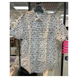 WESC Menï¿½s Palm Tree Pattern Shirt