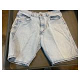 Menï¿½s Denim Striped Shorts by Vital 1921