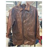 Roundtree & Yorke Brown Leather Jacket