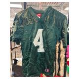 Green NFL Jersey Featuring Favreï¿½s Number 4