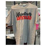 Gray Majestically Awkward Graphic T-Shirt