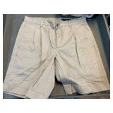 Greg Norman Pleated Cotton Shorts