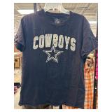 NFL Cowboys Logo Black T-Shirt