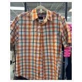 Marmot Orange Plaid Short-Sleeve Shirt