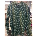 J.Crew Green Patterned Cotton Shirt
