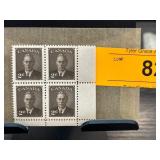 Block of Four Canada 2-Cent Stamps